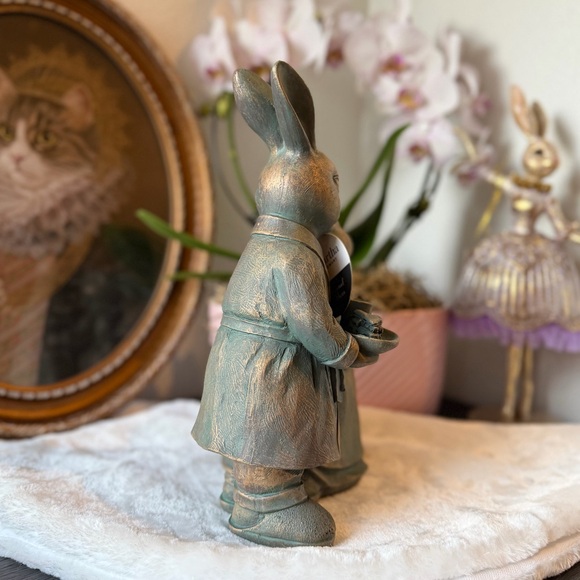 Martha Stewart easter bunny rabbit couple Vintage Victorian inspired home decor - Picture 4 of 5
